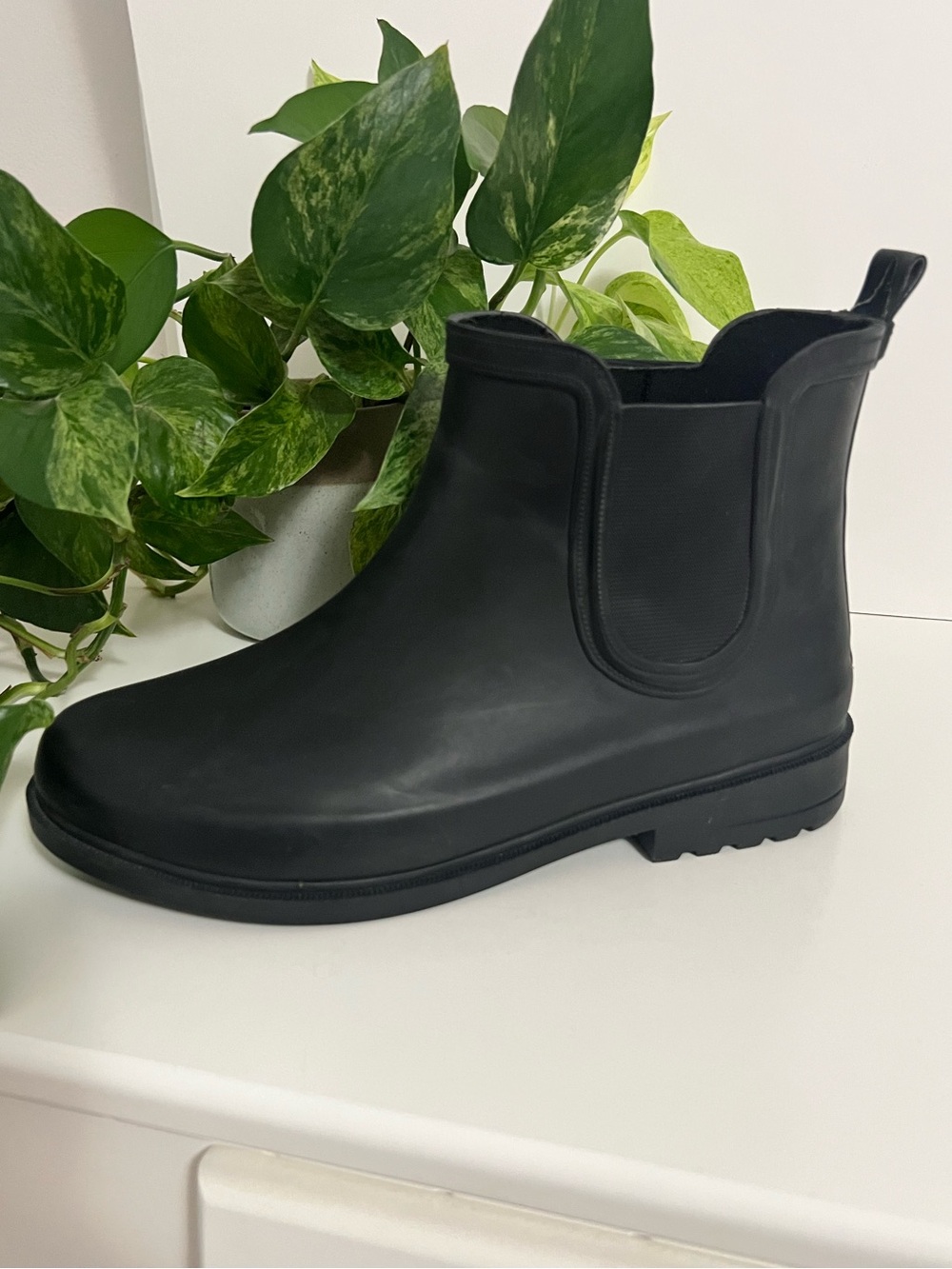 NEW Penn / Penningtons Extra Wide Width Black Rubber Boots, Fall, Size 9WW 🥾